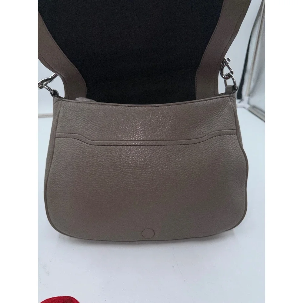Marc Jacobs Empire City Messenger Taupe Pebbled Leather Crossbody Bag M0013044